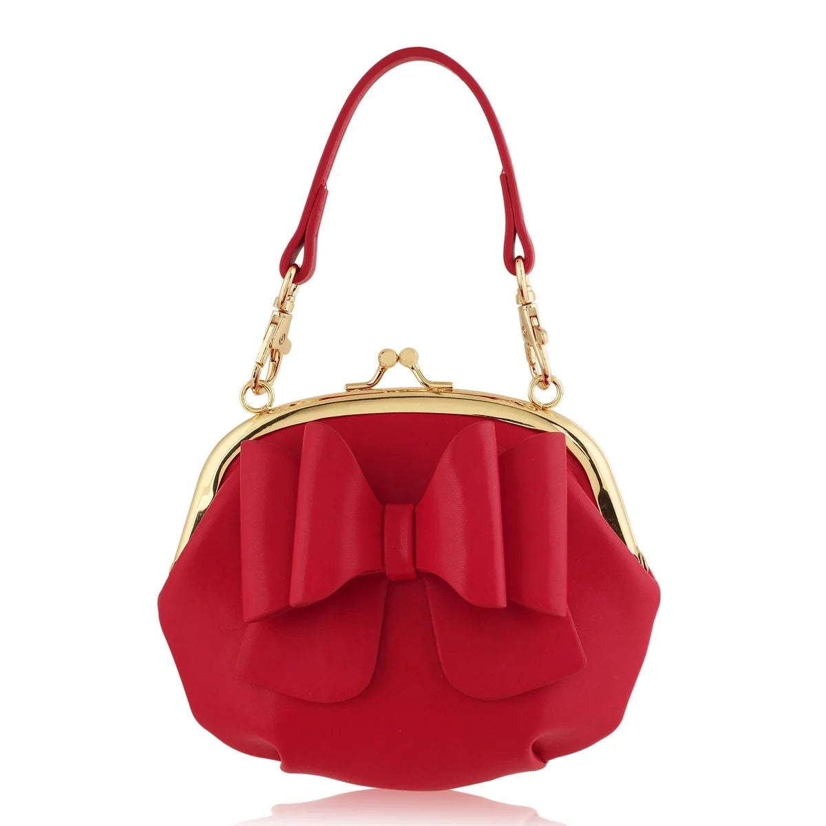 Hadley Purse - Red w/ Leopard Lining