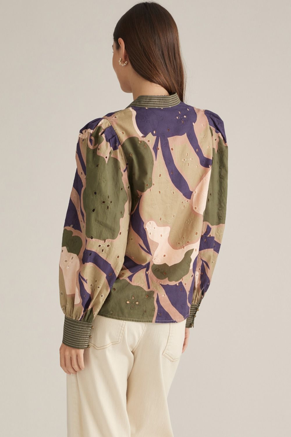 Olive Combo Top