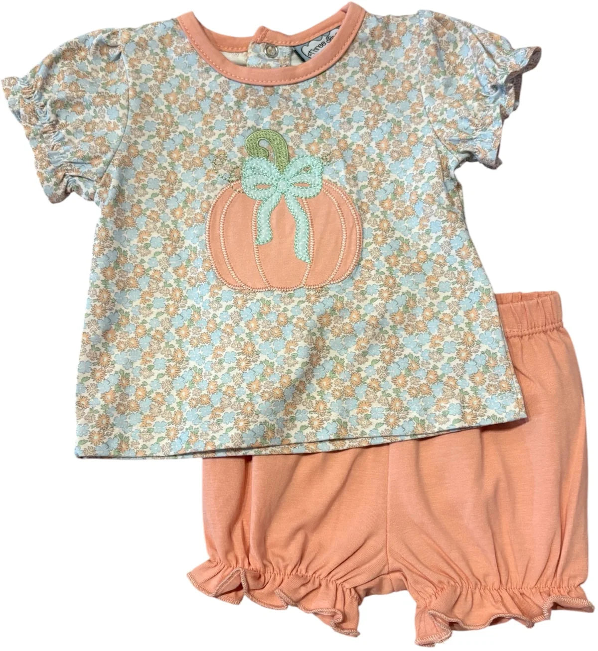 Pumpkin Applique Bloomer Set