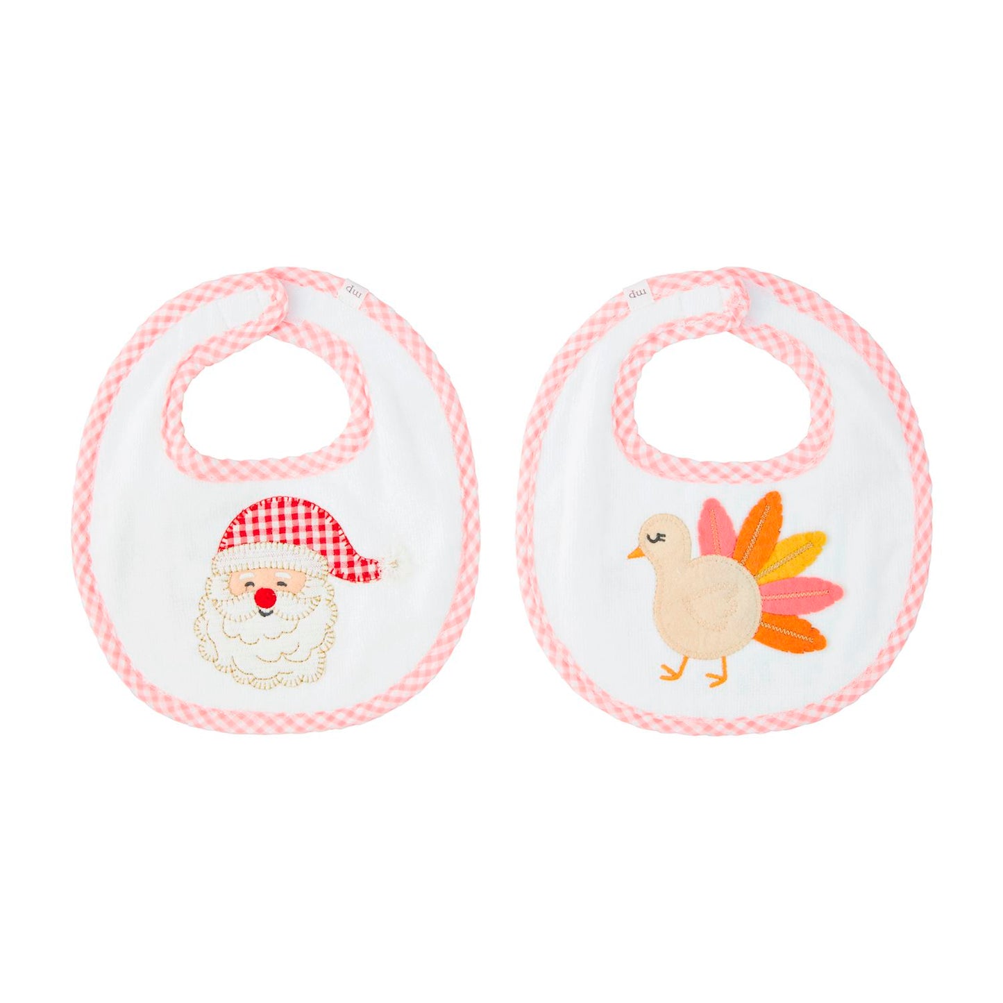 Girl Holiday Reversible Bib