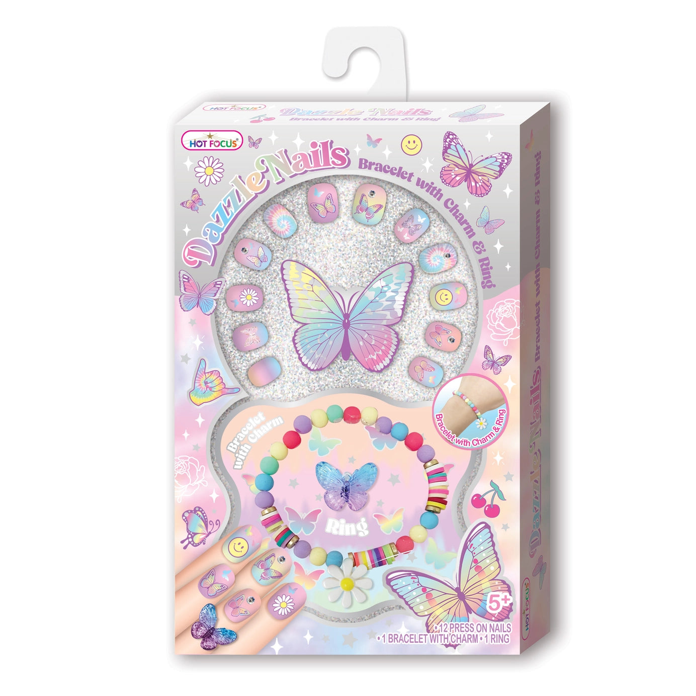 Dazzle Nails - Tie Dye Butterfly