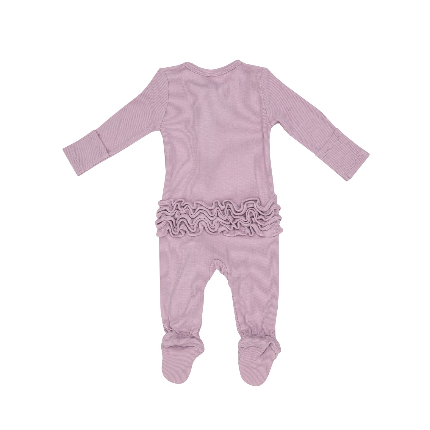 Dusty Lavender Ruffle Footie