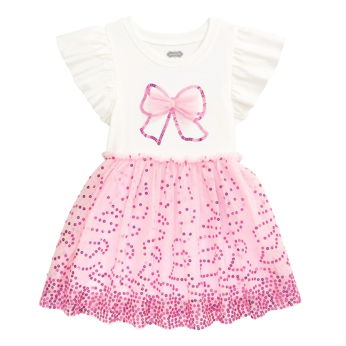Bow Sequin Tutu Dress