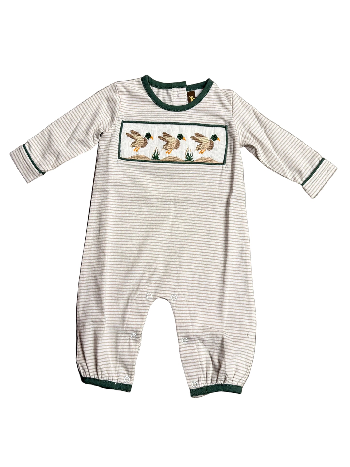 Mallard Duck Smocked Romper