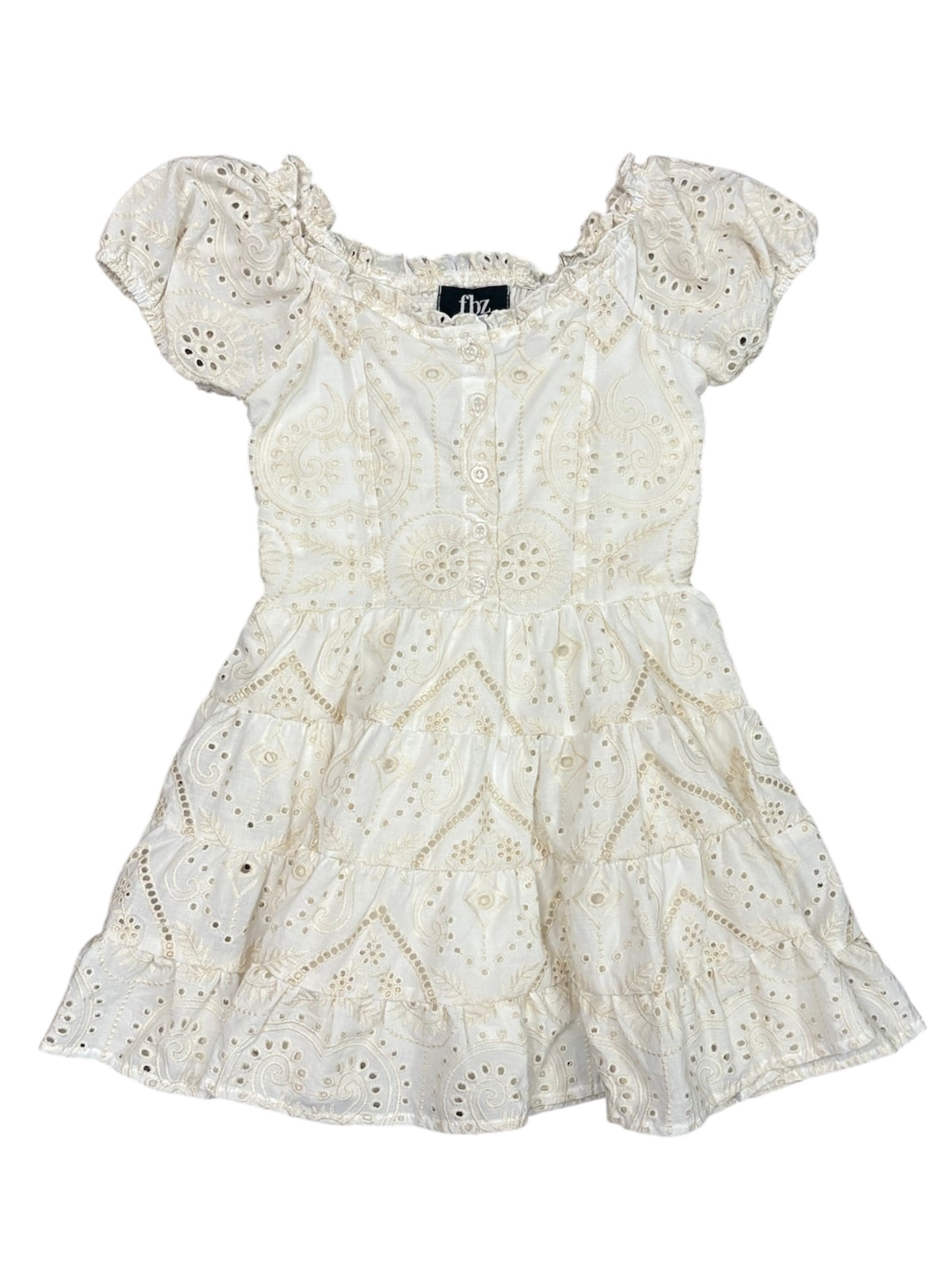 Cream Eyelet Dress