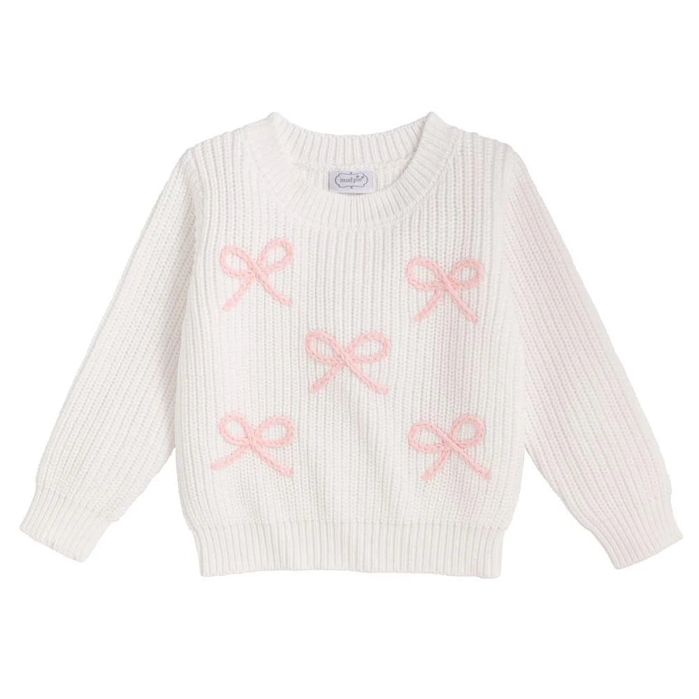 Bow Chainstitch Sweater