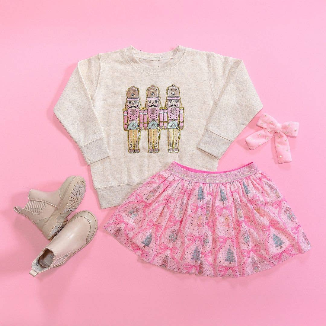 Pastel Nutcracker Patch Sweatshirt