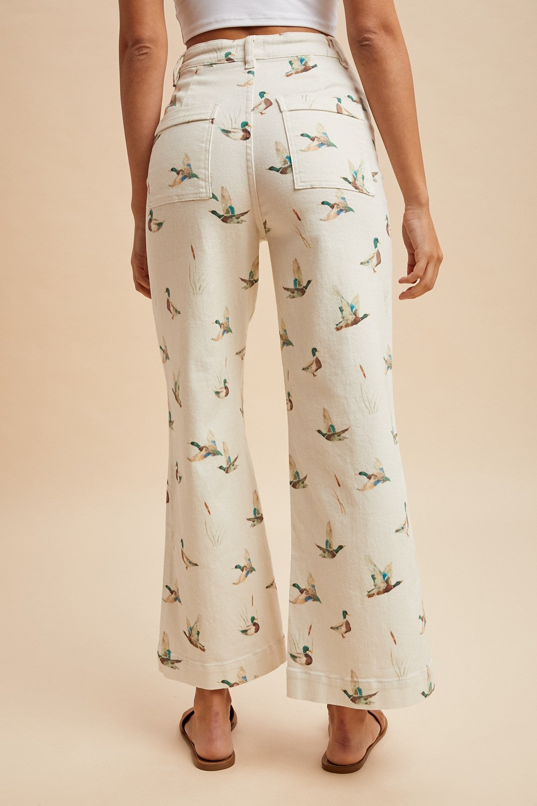Mallard Duck Print Jeans