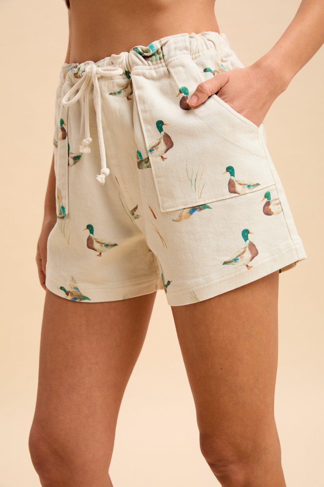 Drawstring Duck Shorts
