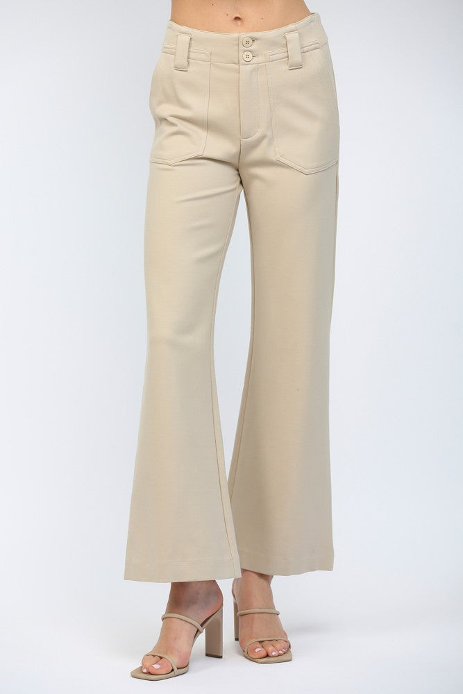 High Waisted Wide Leg Pant