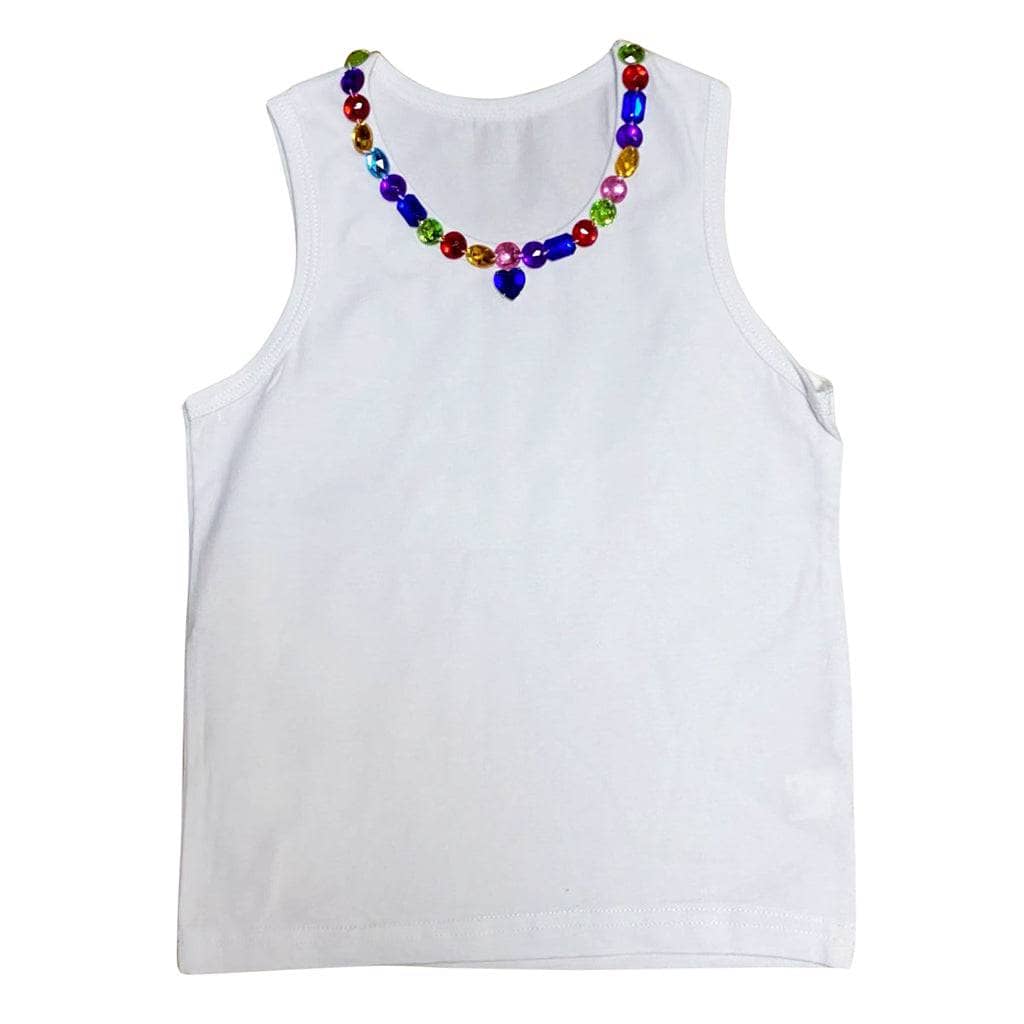 White Jewel Tank Top