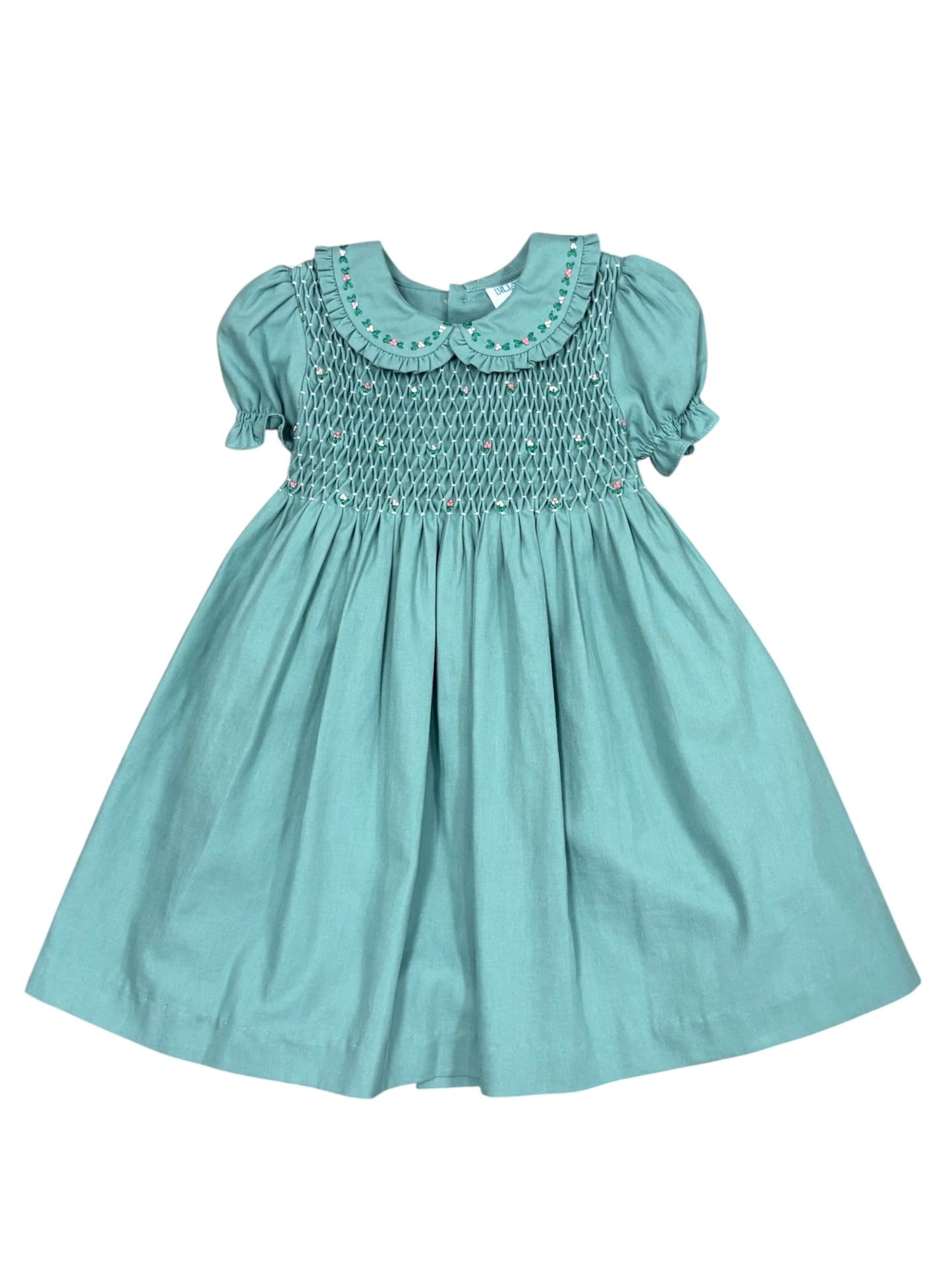 Green Garden Full Smock Dress