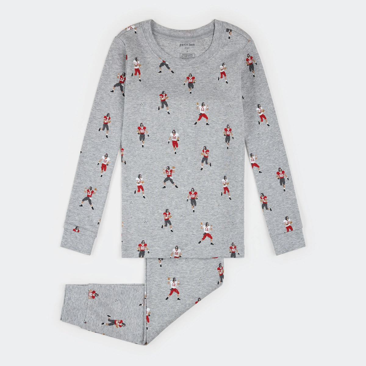 Heather Grey Gridiron Gang PJ Set