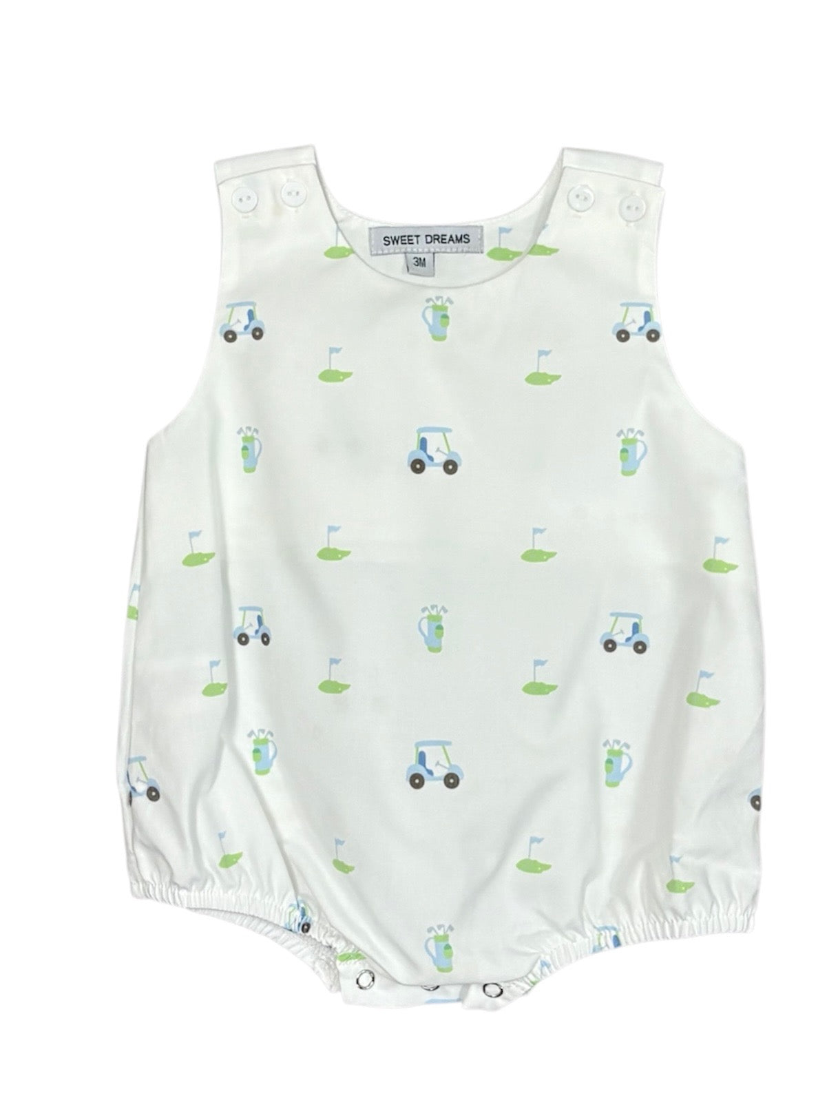 Golf Printed Boy Bubble