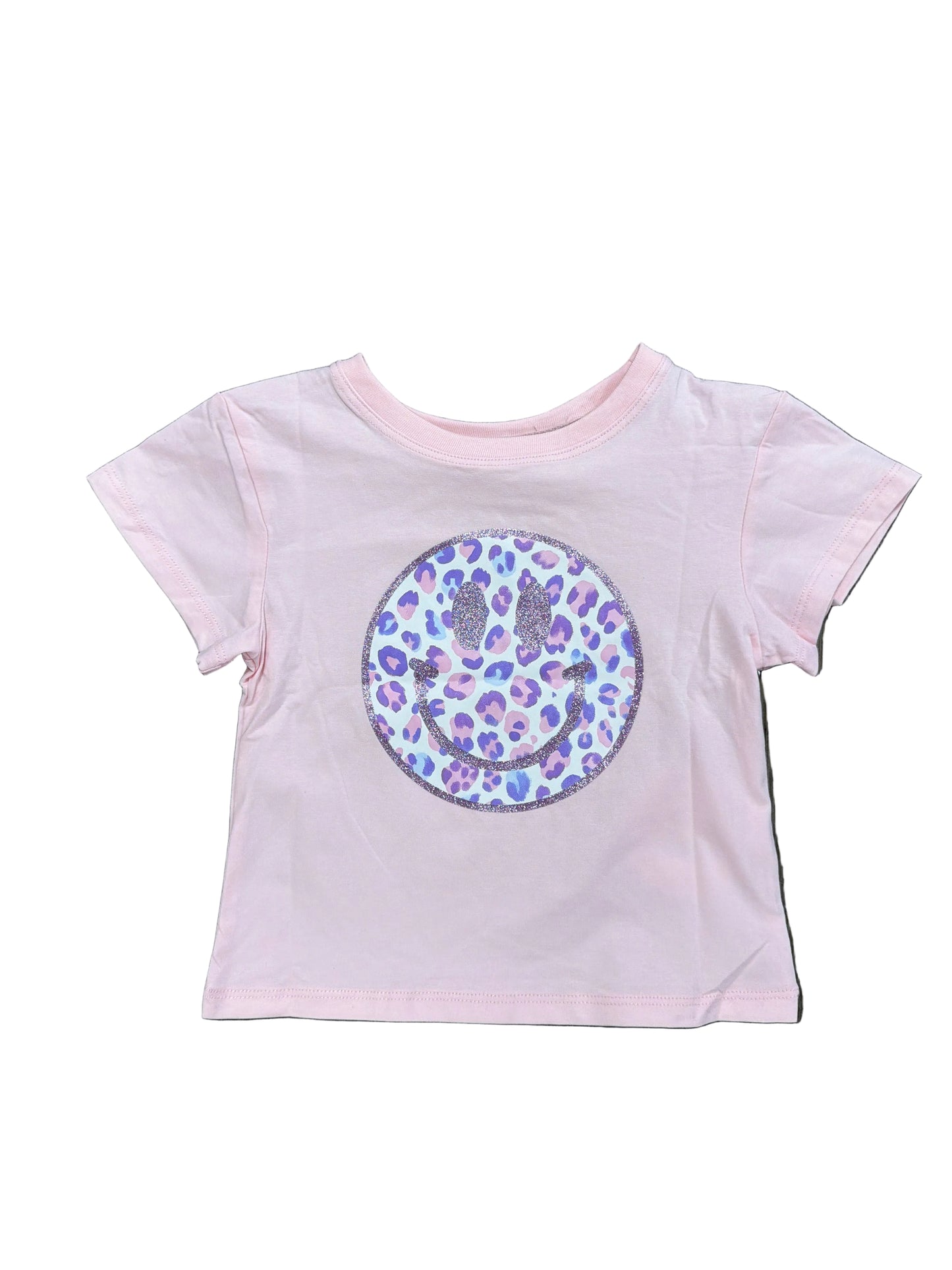 Leopard Love Smiley Boxy Tee