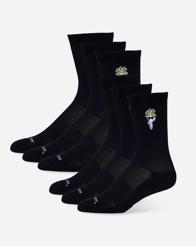Black OG GOAT Sock - 6pk