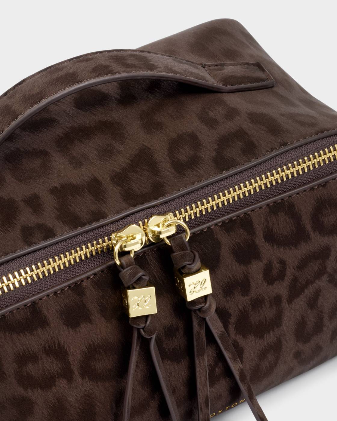 Soho Medium Makeup & Toiletry Bag - Chocolate Leopard