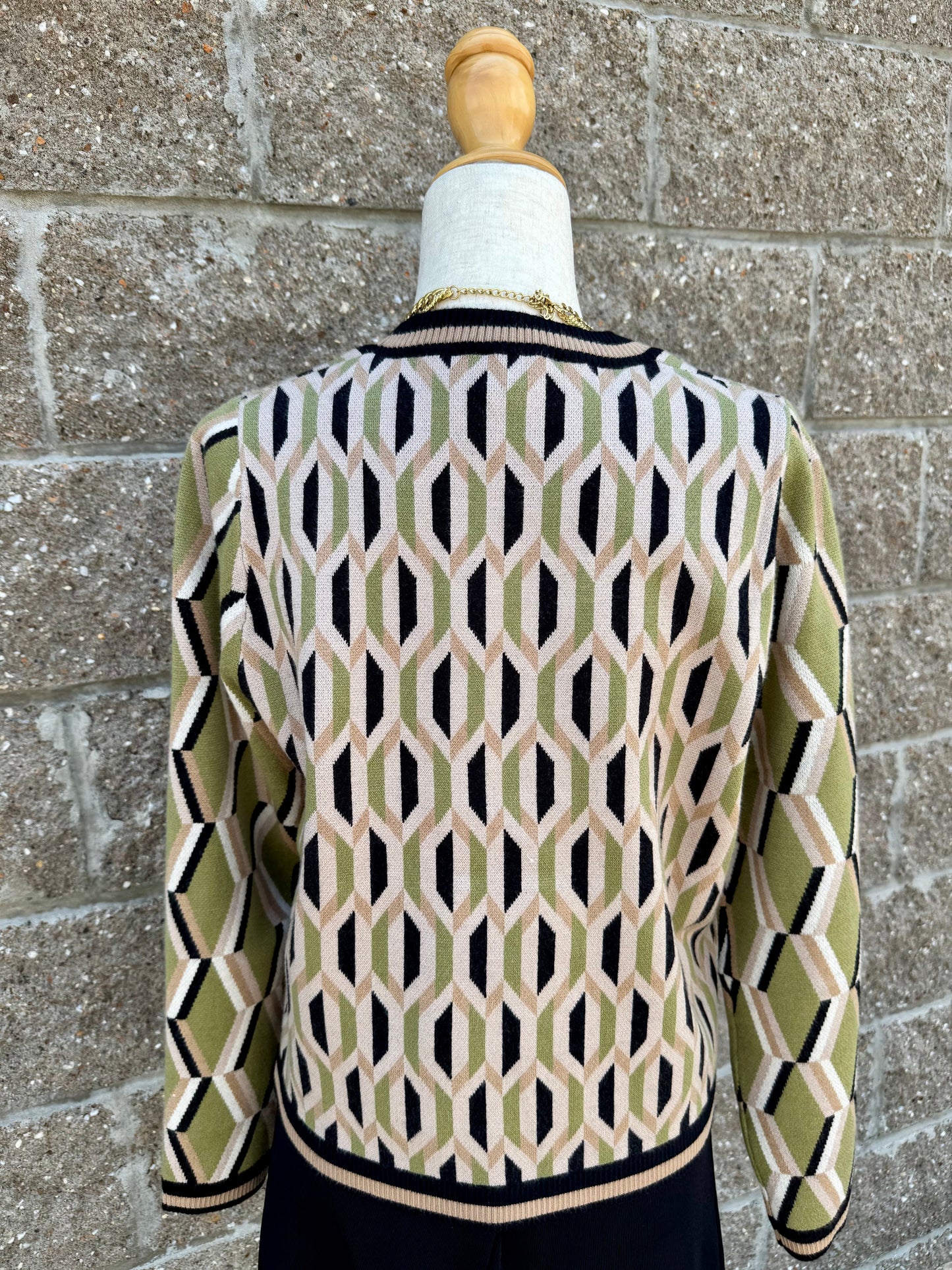 Maeve Geometric Sweater