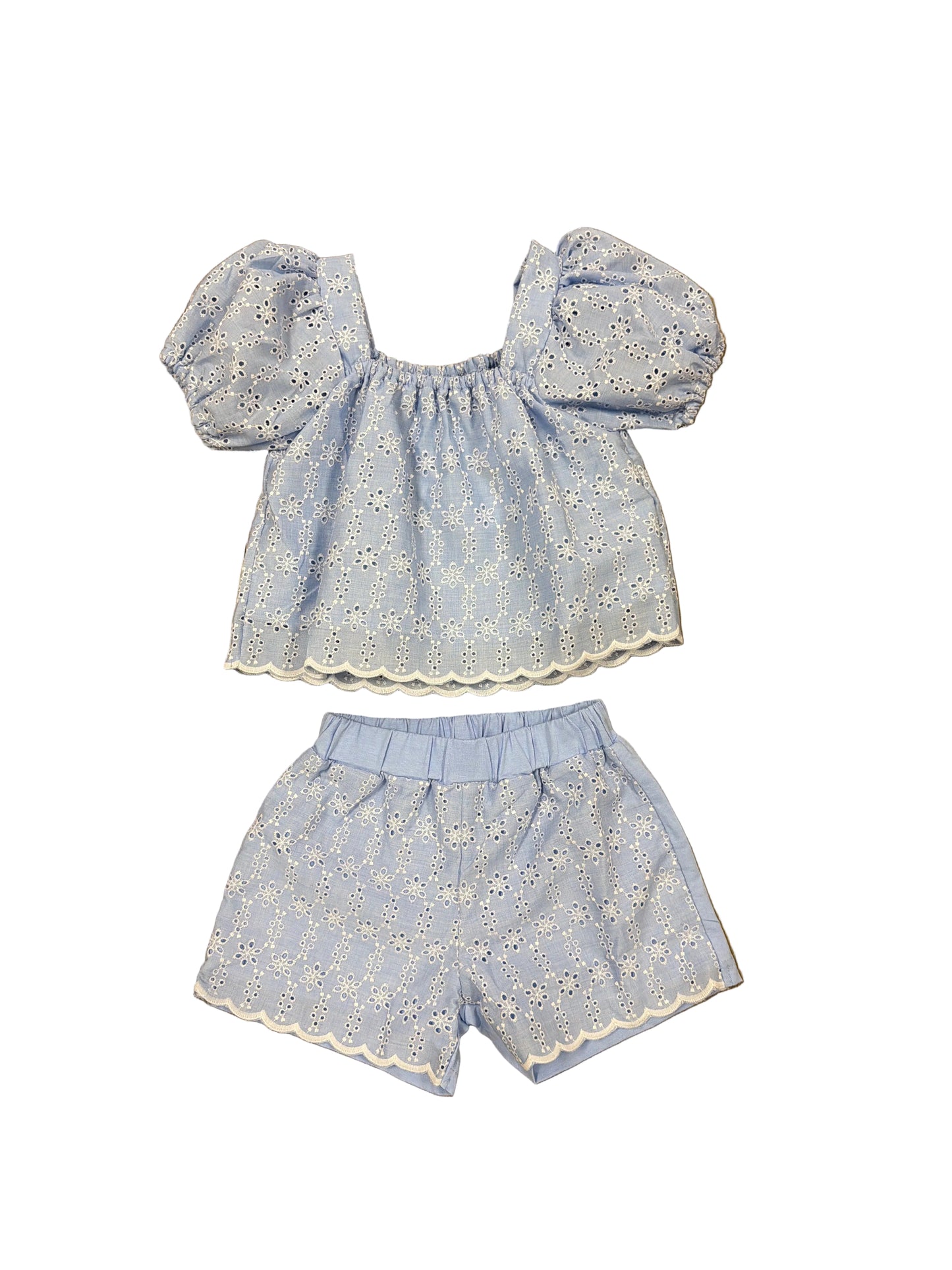 Serenity Blue Eyelet Grace Set