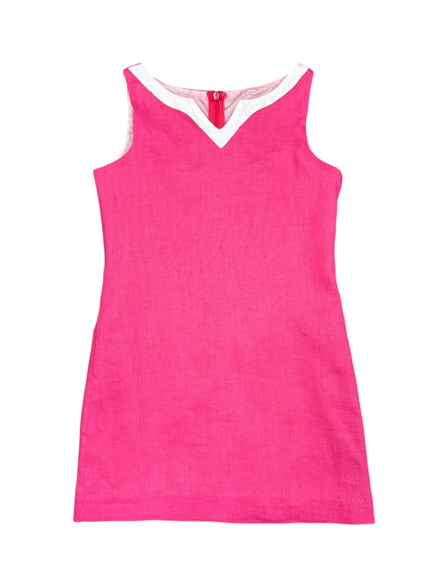 Hot Pink Linen Dress