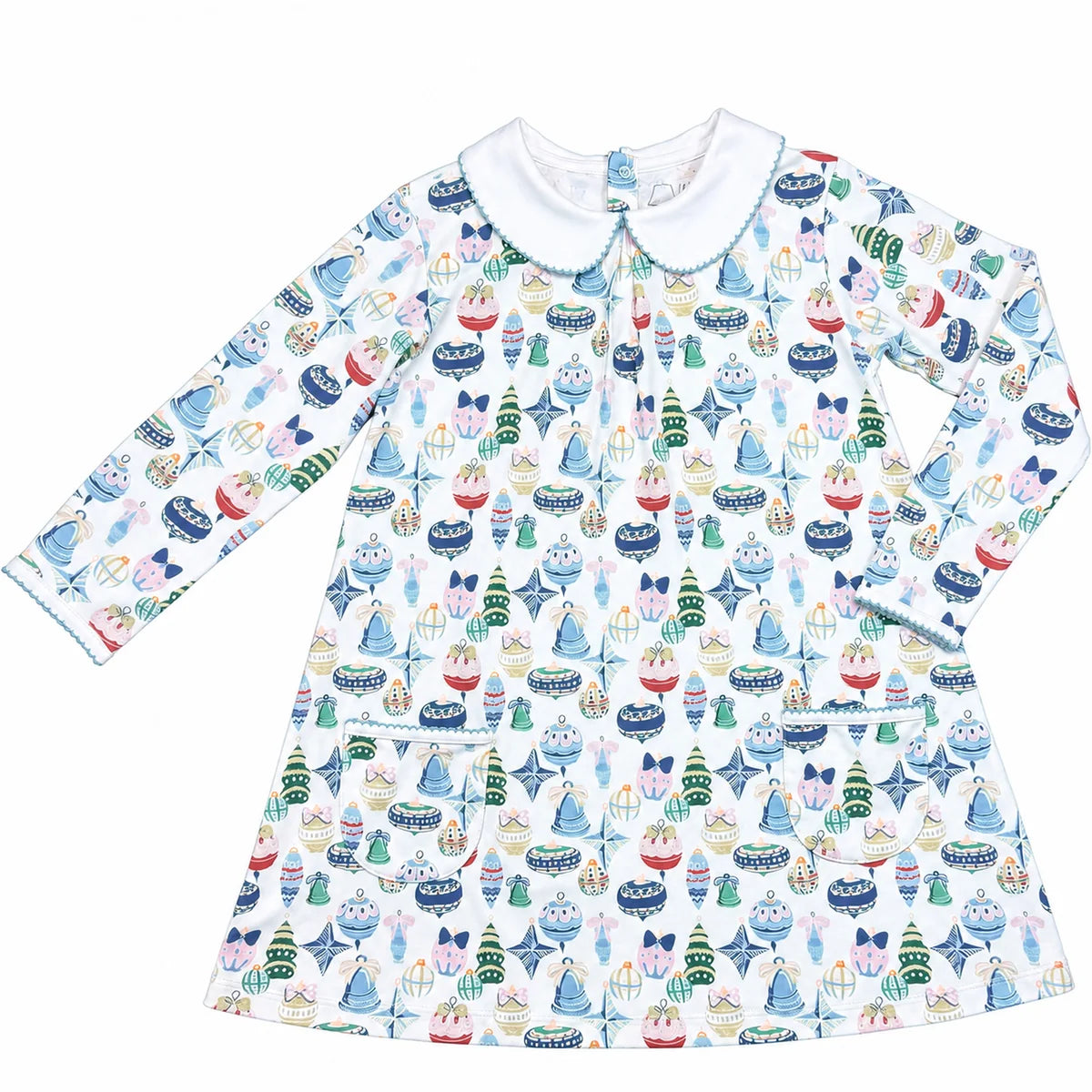 Holiday Ornaments Pocket Twirl Dress