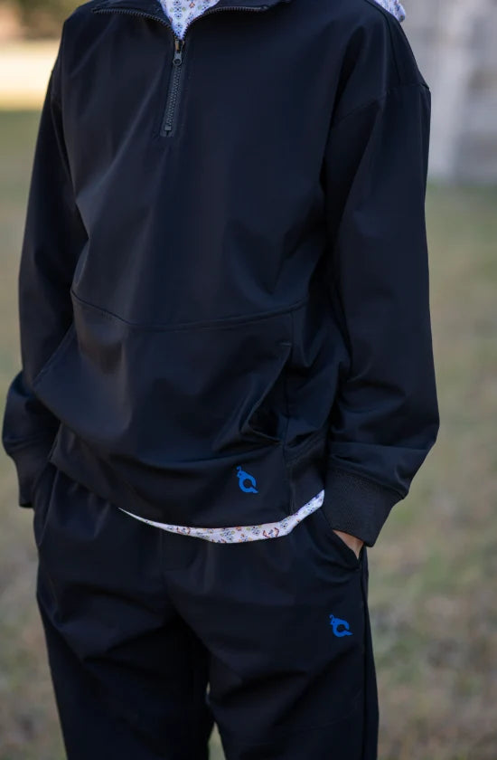 Black Performance 1/4 Zip Pullover