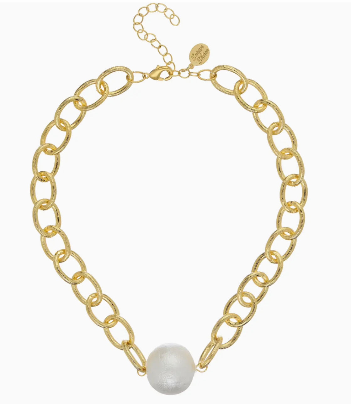 Large Cotton Pearl Necklace