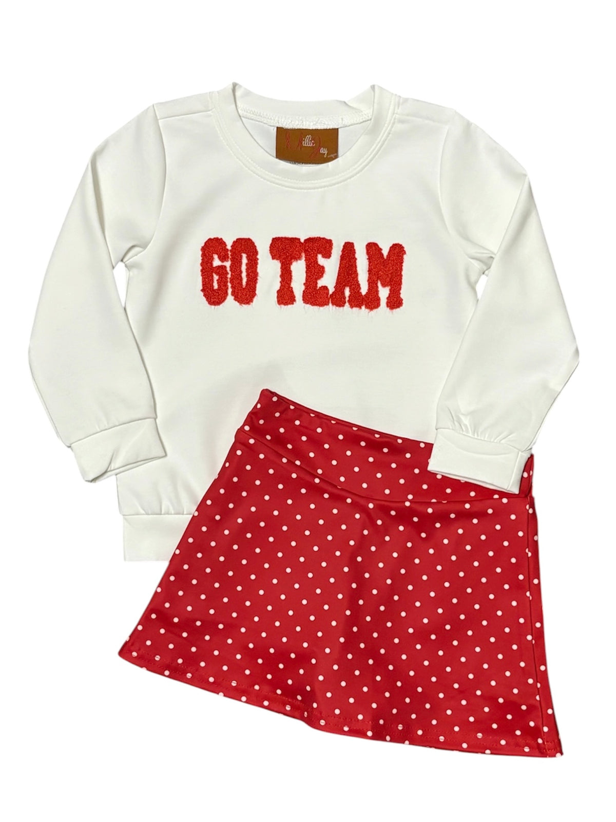 Go Team Skort Set in Red