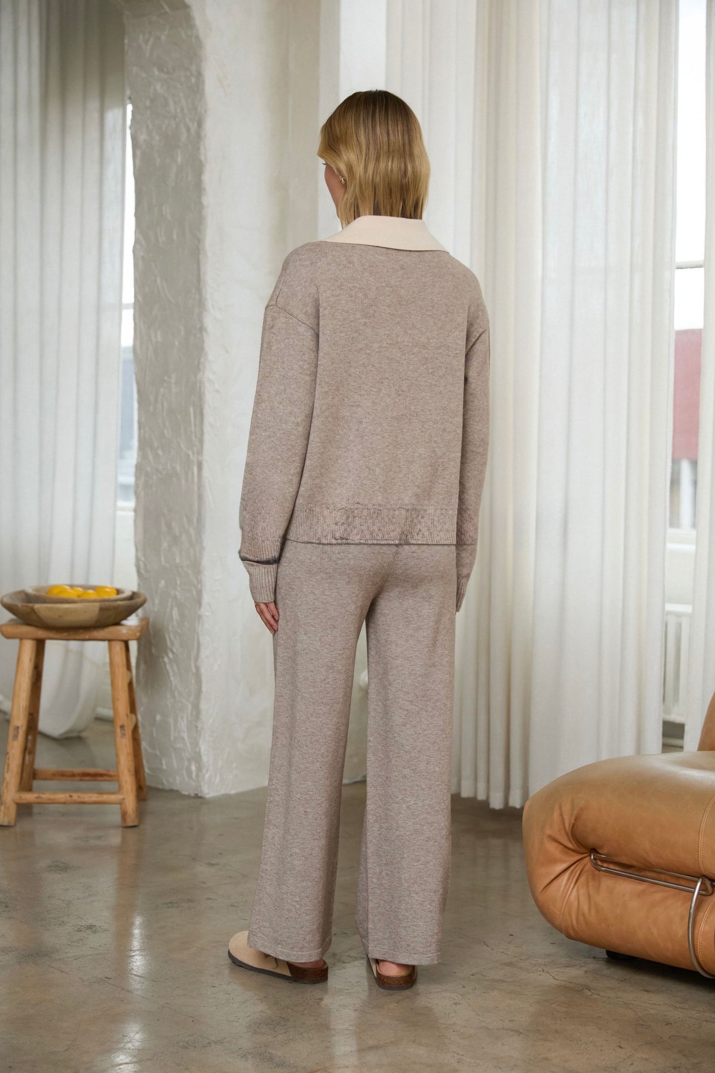 Oatmeal Knit Pant