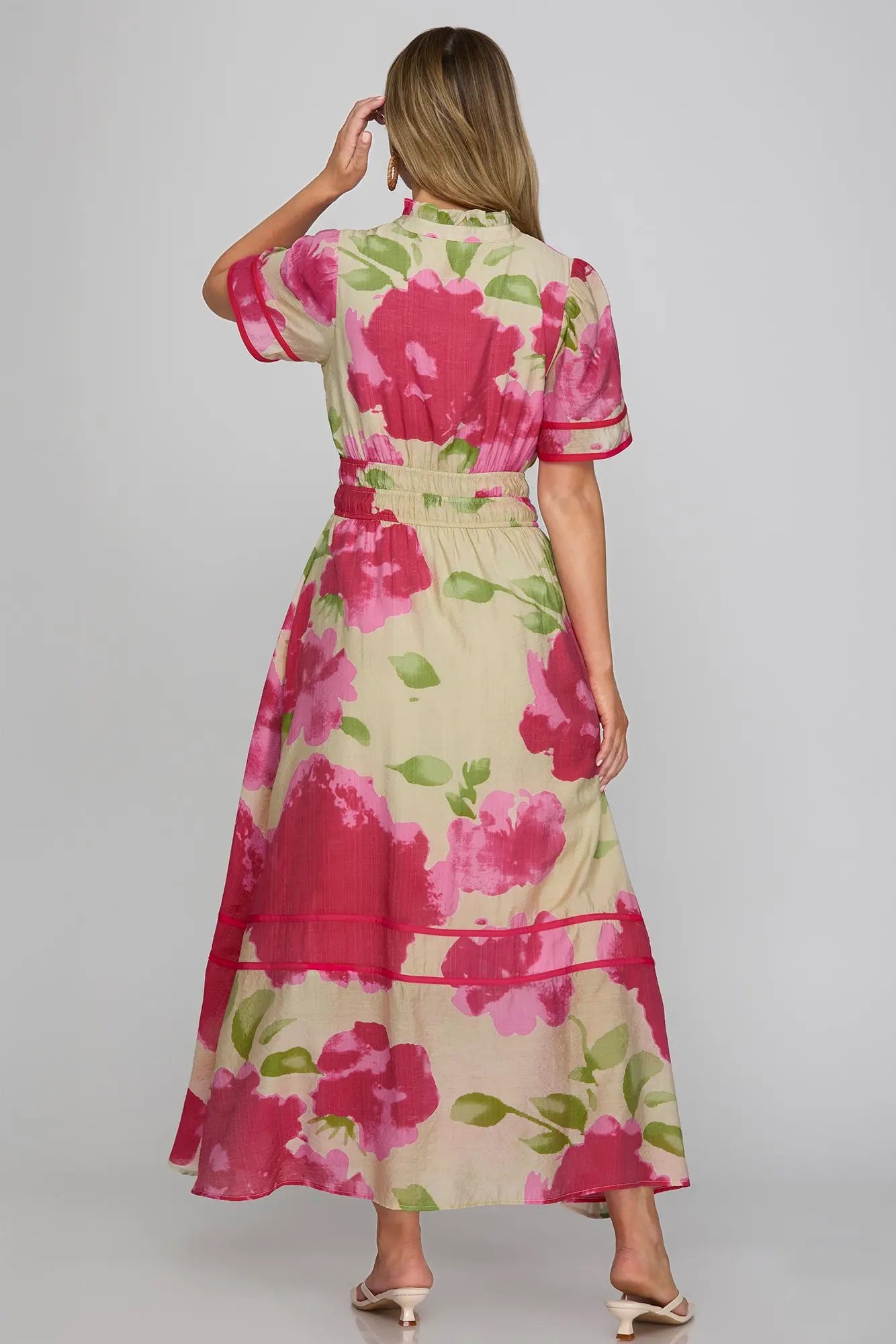 Bright Floral Maxi Dress