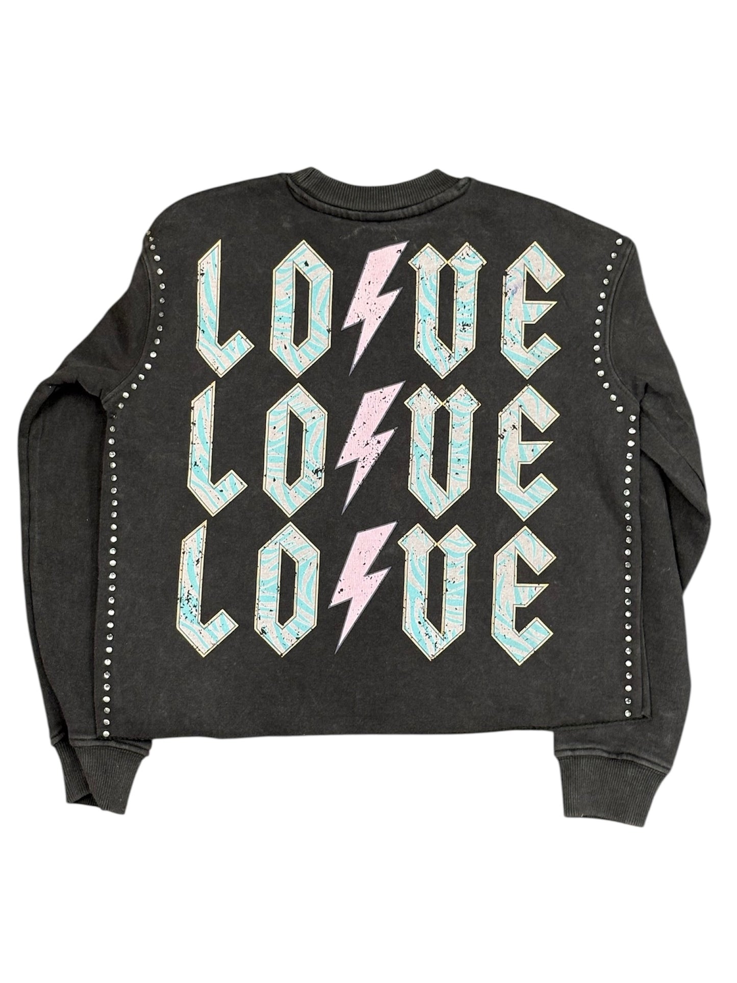 Acid Wash Love Sweatshirt