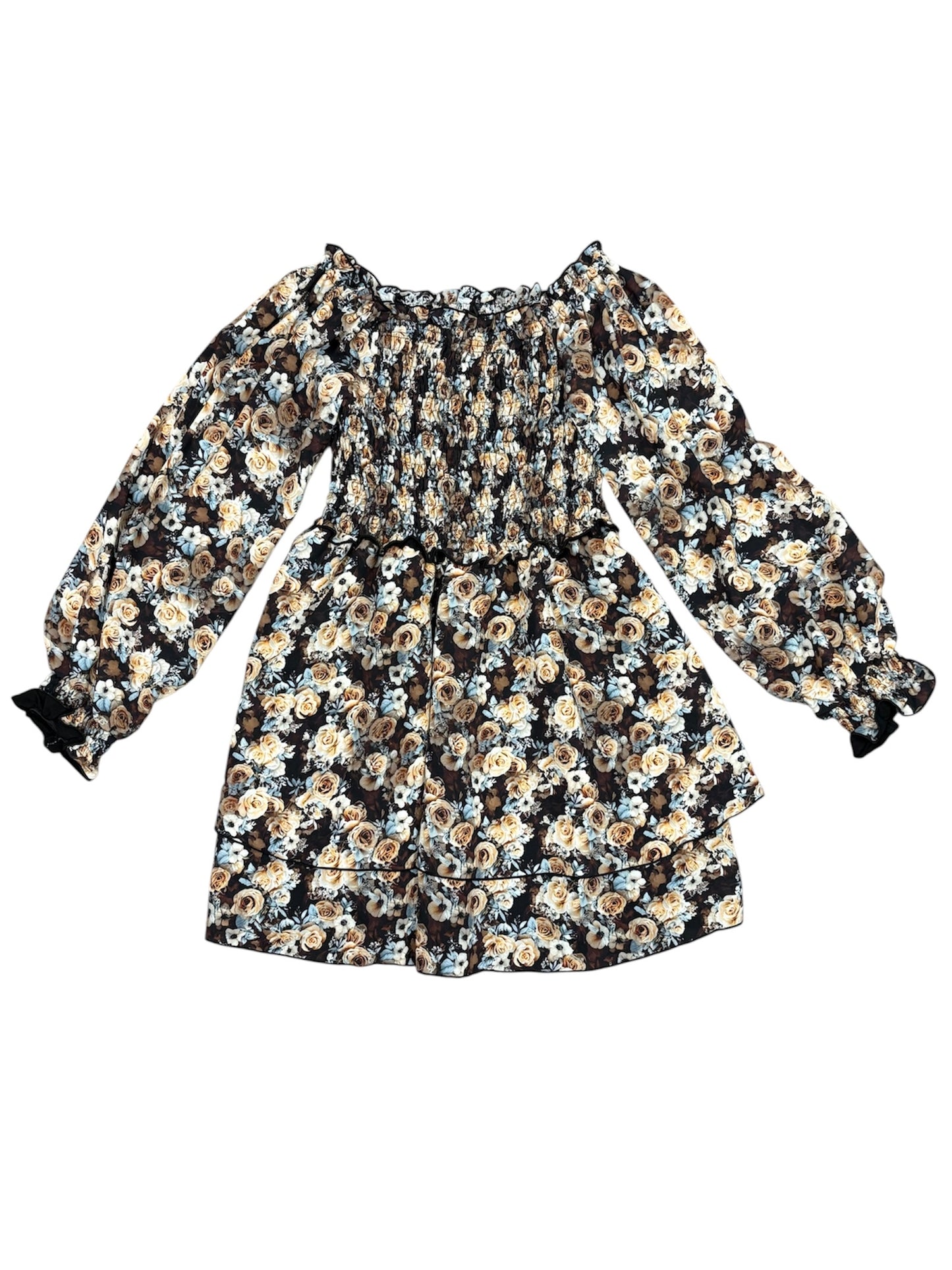 Black Multi Floral Dress
