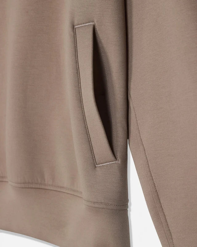 Outline Athletic Hoodie-Desert Taupe
