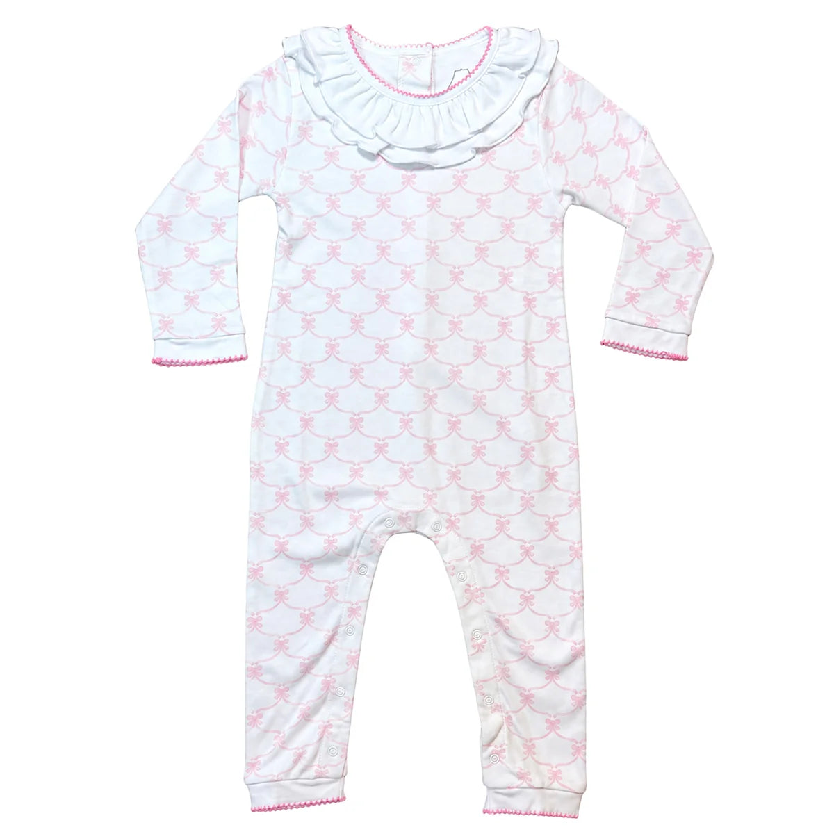 Pink Ribbons Footless Playsuit