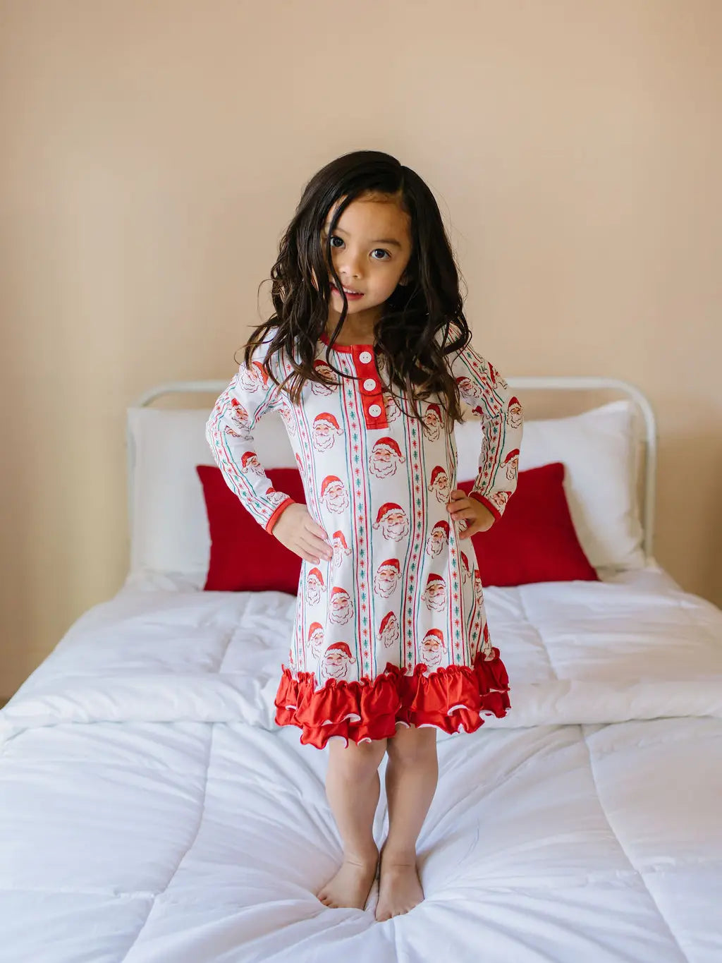 Nightgown in Vintage Santa