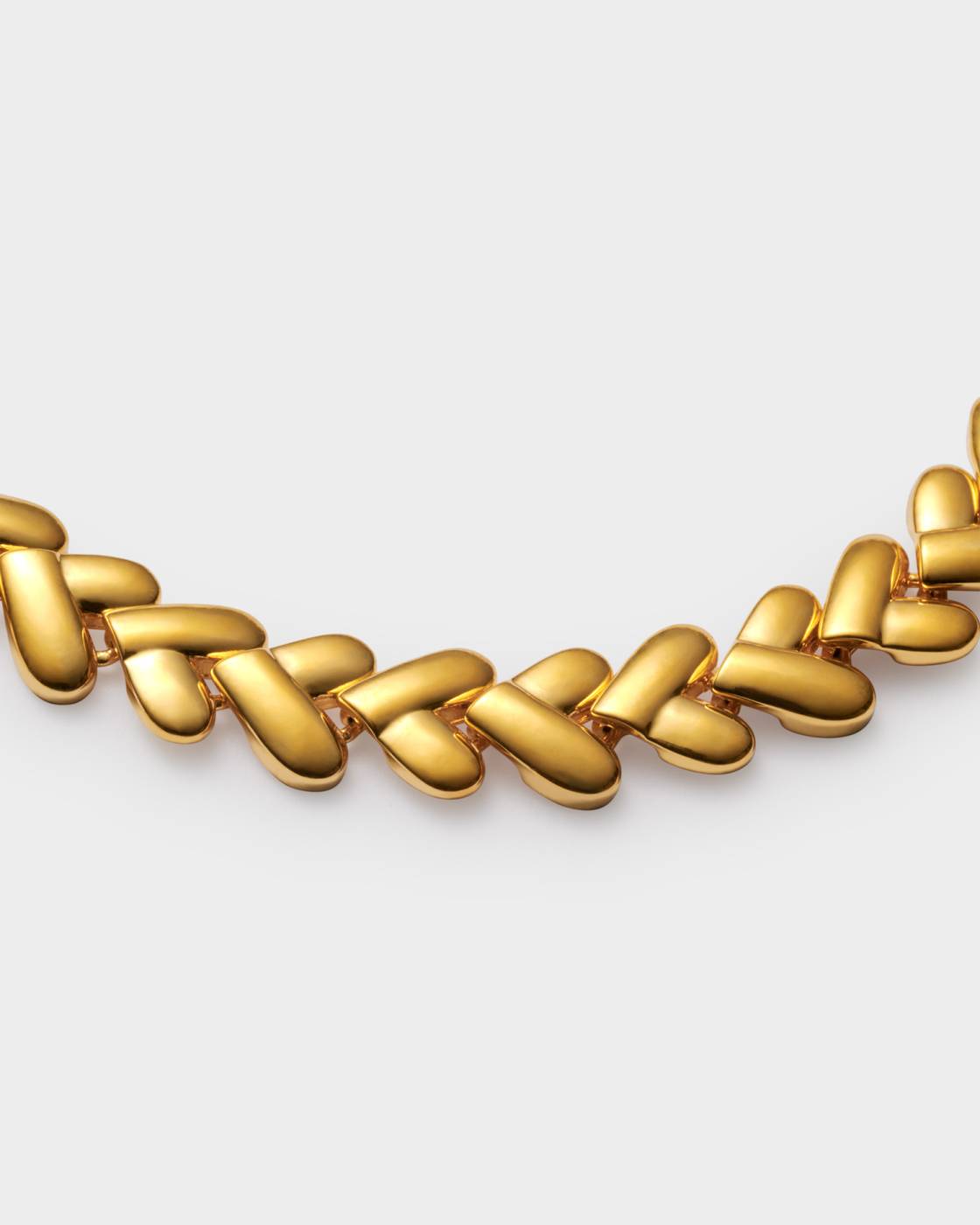 Heart Link Waterproof Gold Bracelet