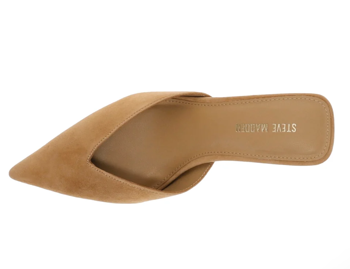 Mod Kitten Heel in Chestnut Suede
