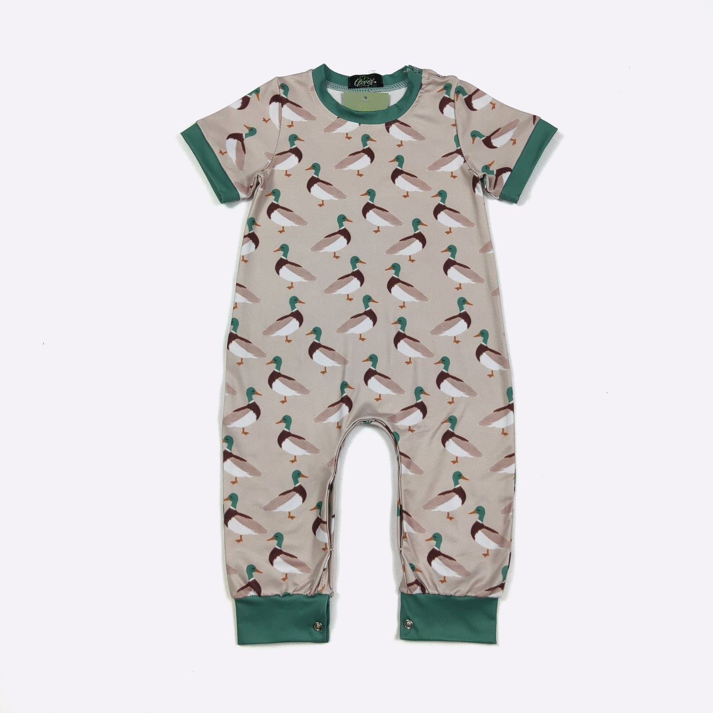 Khaki Mallard Boy Romper