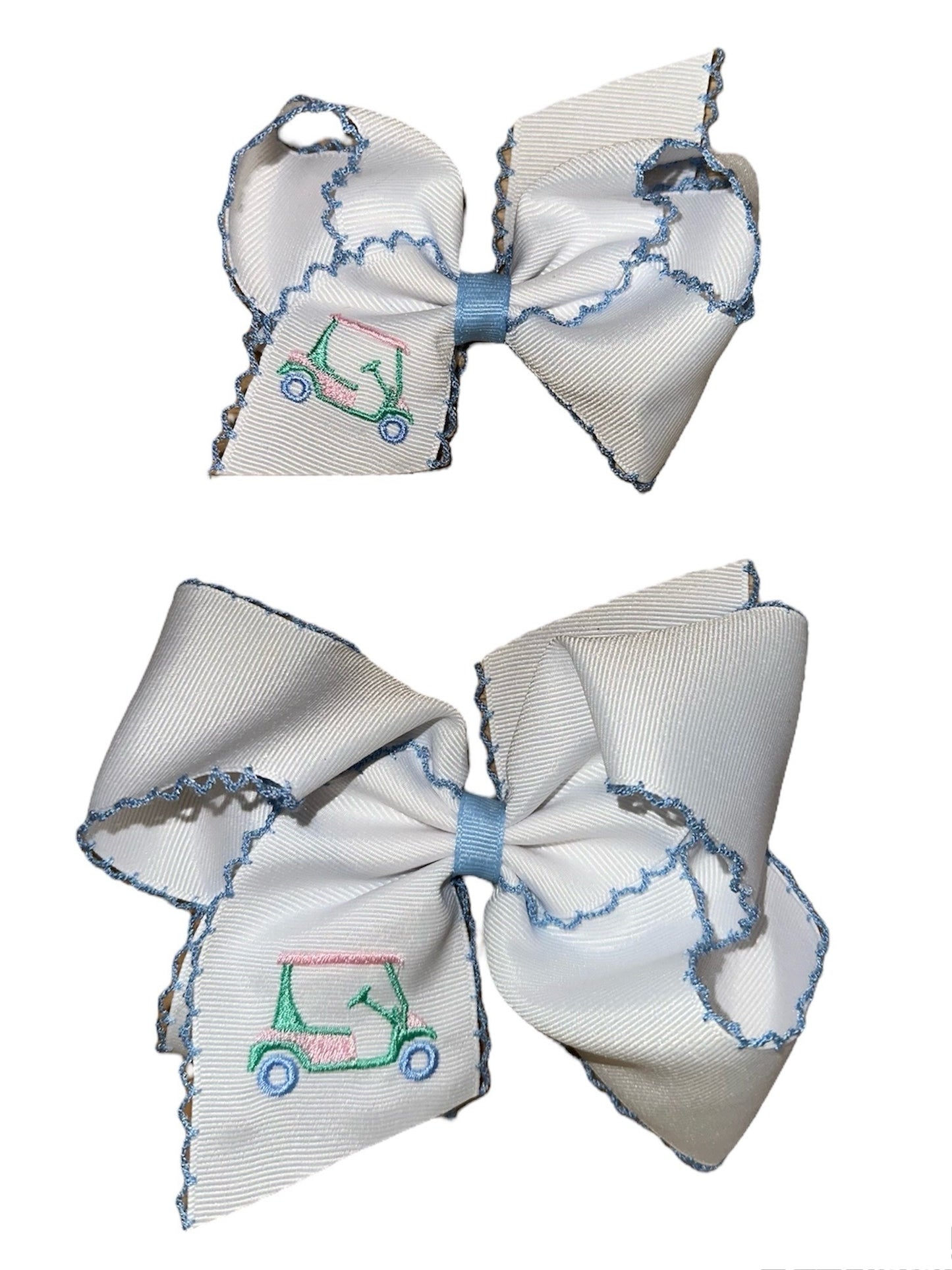 Large Blue Trim Golf Cart Bow (GLF)
