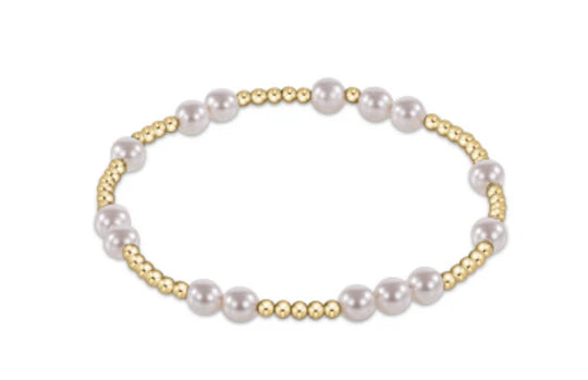 Hope Unwritten 5mm Bead Bracelet - Pearl