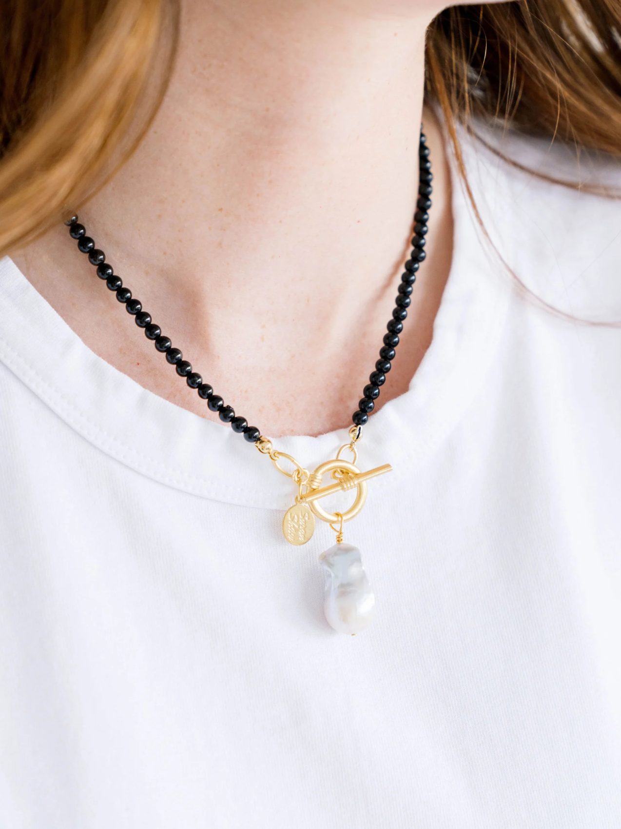 Katie Necklace in Black Onyx