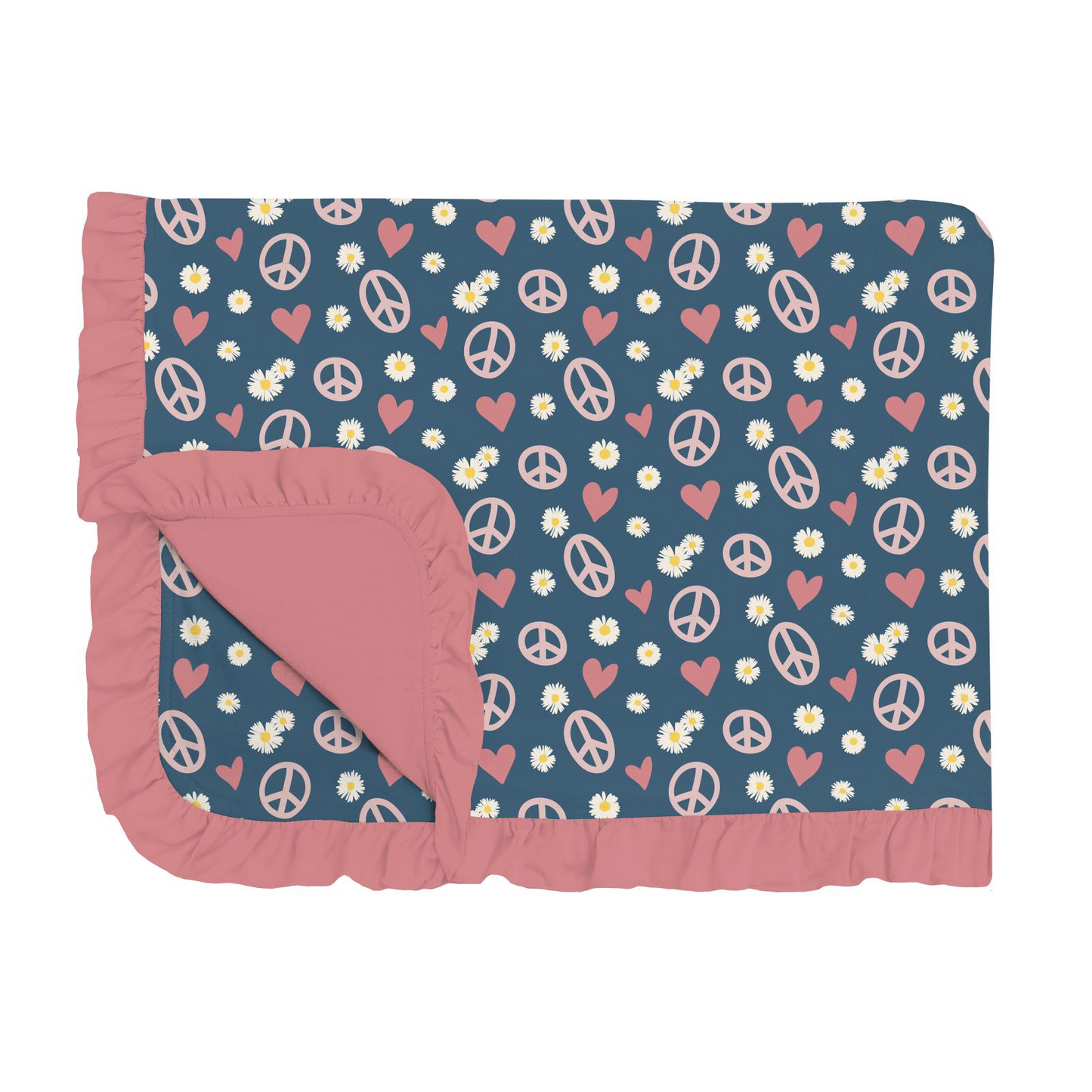 Peace, Love, & Happiness Toddler Blanket