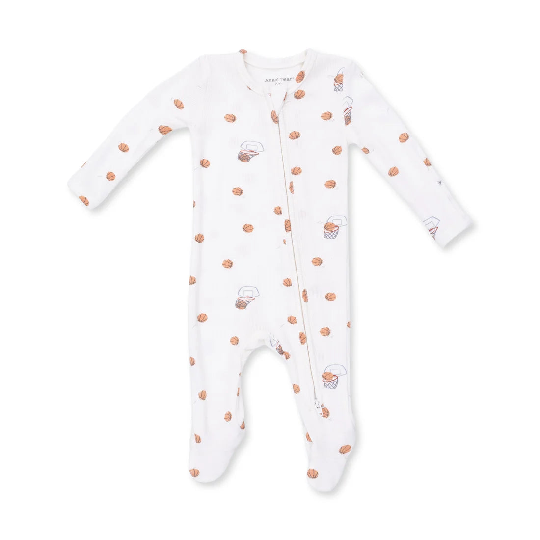 Mini Basketballs Zipper Footie