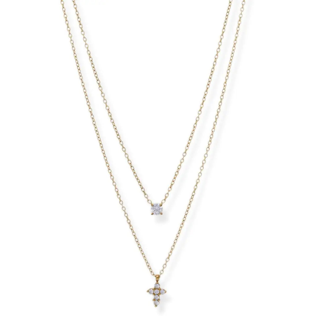 Grace Dainty Cross Necklace