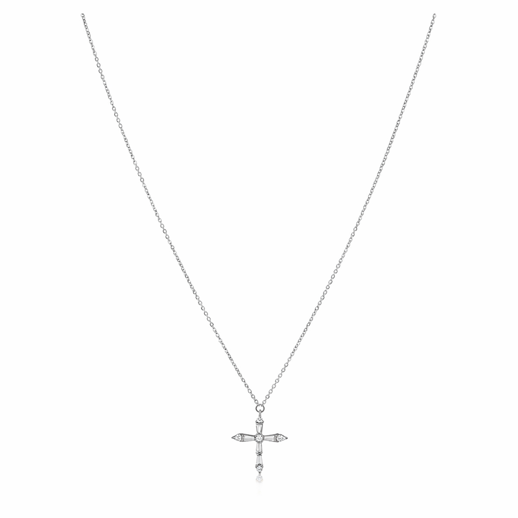 Gabriella Cz Cross Necklace