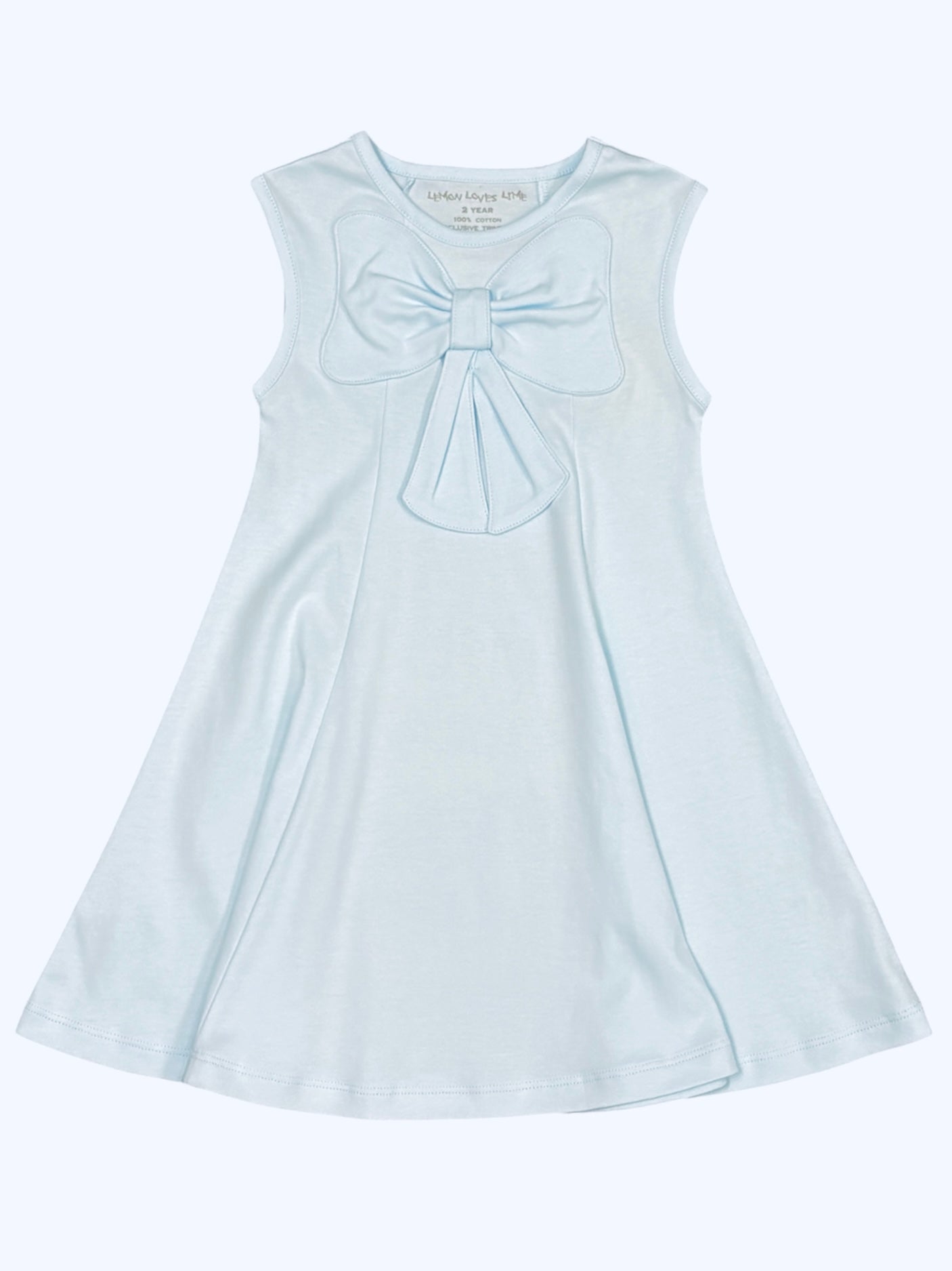 Belle Bow Dress-New Blue