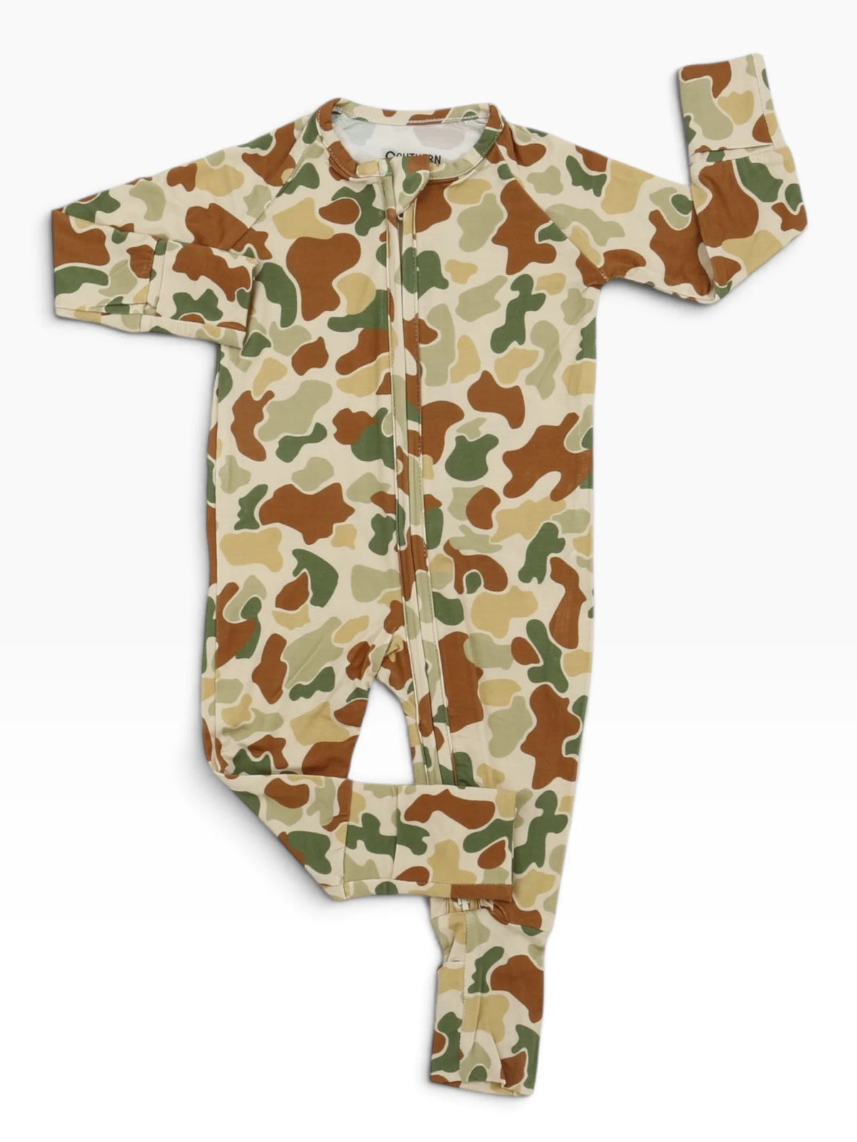 Camo Double Zipper Bamboo Sleeper