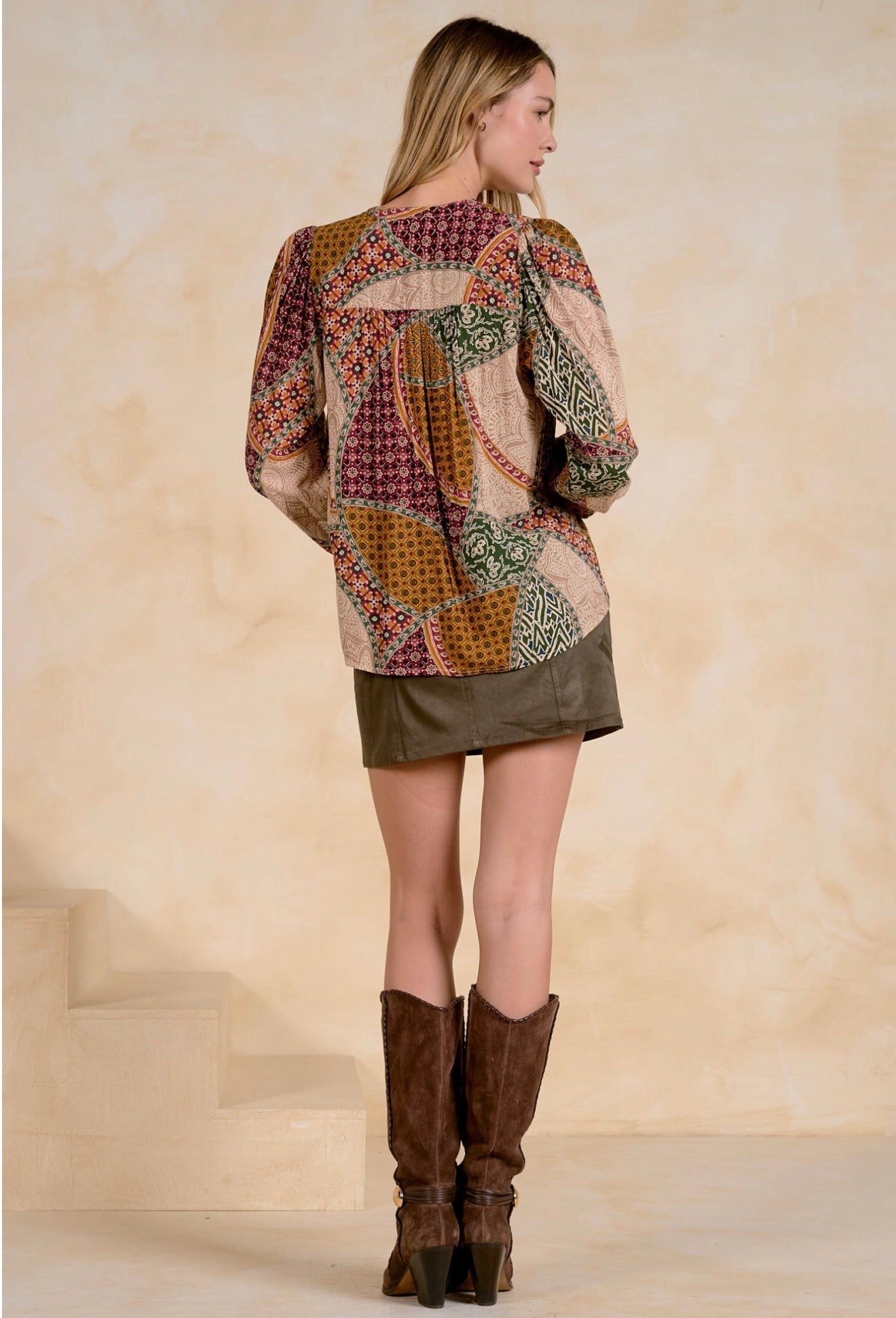 Taupe Ember Long Sleeve Top