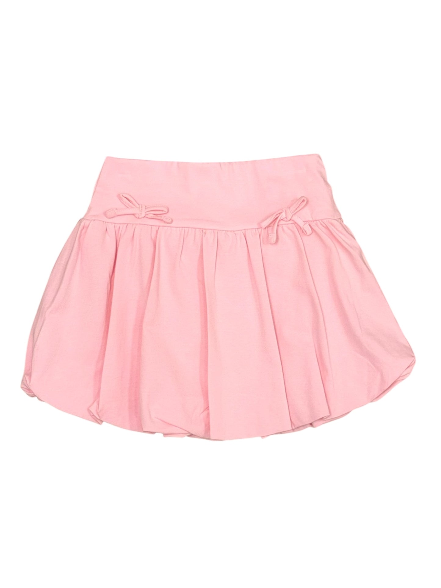 Bubble Skort W Bows Fairytale Pink