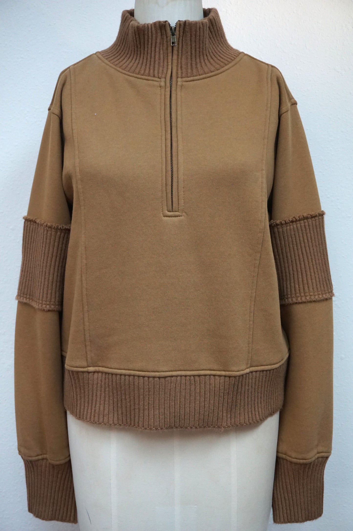 Half Zip Terry Top